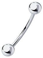 Штанга SOKOLOV для пупка вес 0.79 г серебро, без вставок