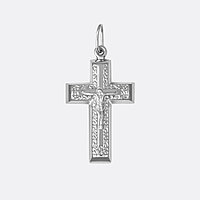 Крестик Аврора 84371 вес 2.41 г серебро, без вставок