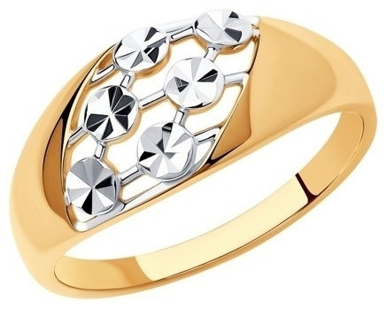 Diamant 93-110-00764-1 размер 18.5 вес 1.65 г серебро, без вставок