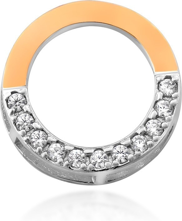 Подвеска Yuriv П612 вес 1.44 г серебро, золото, фианит, фото 1