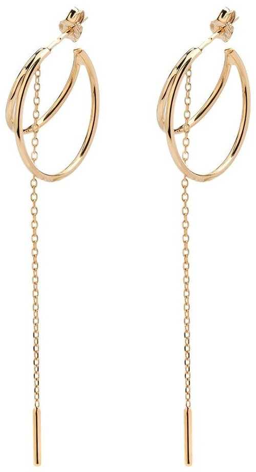 Серьги-цепочки ЭСТЕТ 1093019_ZE0000954 вес 4.55 г золото, без вставок, фото 1