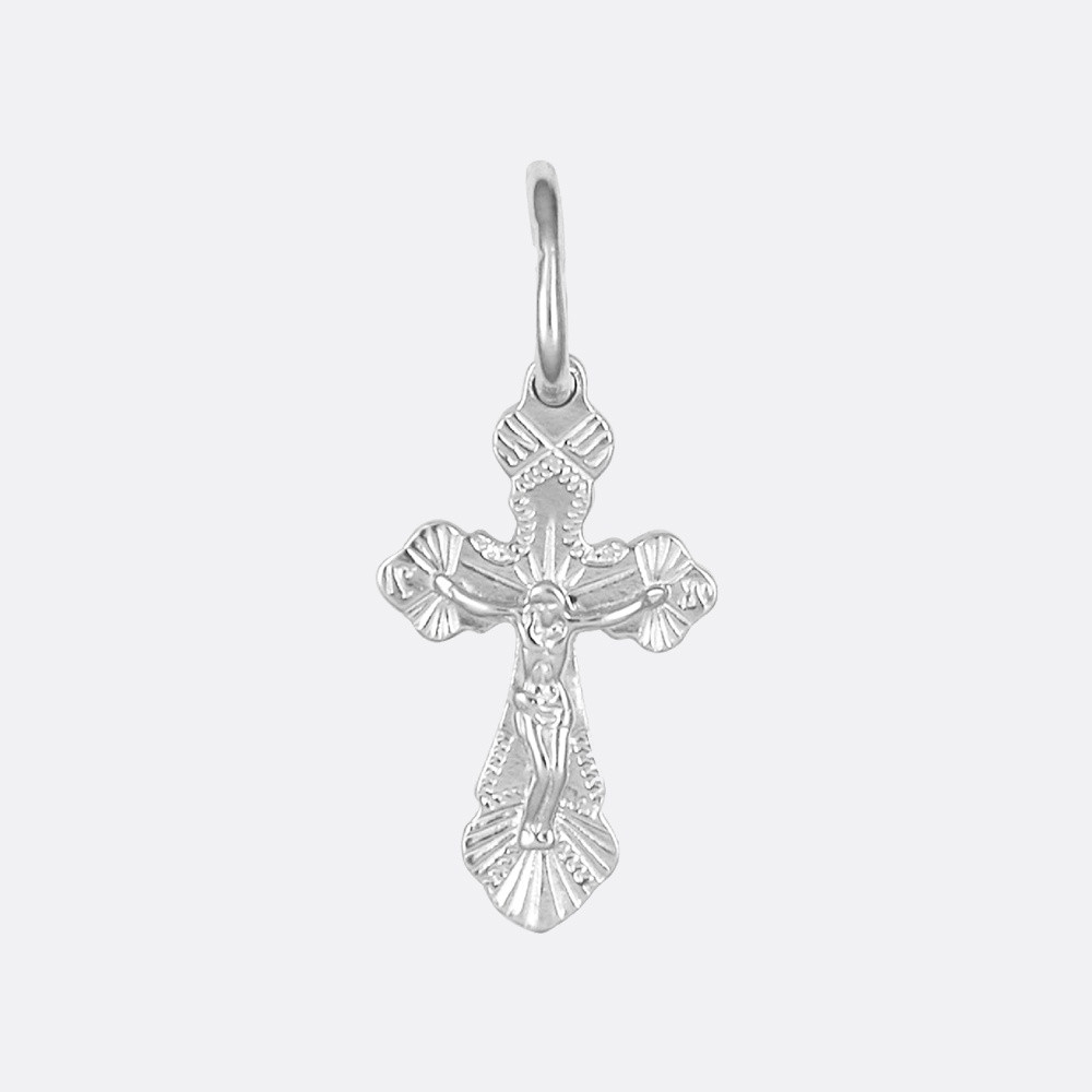 Крестик Аврора 84146 вес 0.71 г серебро, без вставок, фото 1