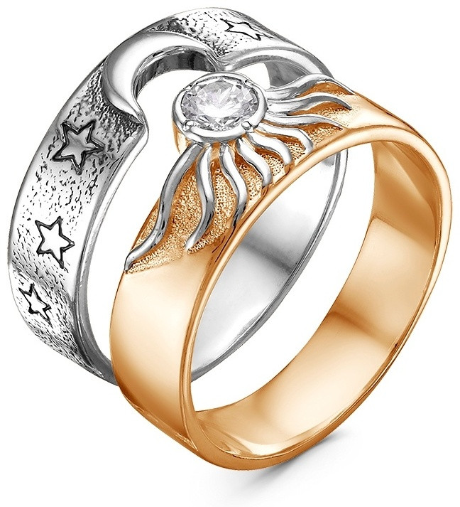 Кольцо Красная пресня 23811429Д размер 18.5 вес 7.4 г серебро, фианит, фото 1