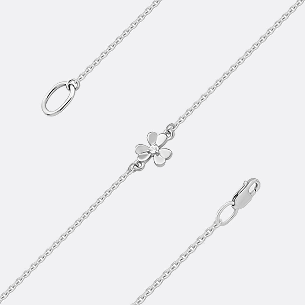 Браслет EFREMOV 1410017374 длина 17.5 см, вес 1.36 г серебро, плетение якорное, фото 1