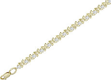 Браслет Эстет 01Б131288 длина 19 см, вес 7.4 г золото, плетение фантазийное