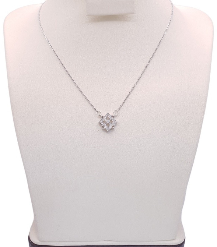 Колье PRESTIGE JEWELRY 04-307-0041 длина 40 см вес 2.85 г серебро, фианит