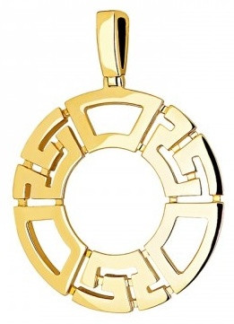 Подвеска Эстет 01П036396 вес 3.3 г золото, без вставок, фото 1