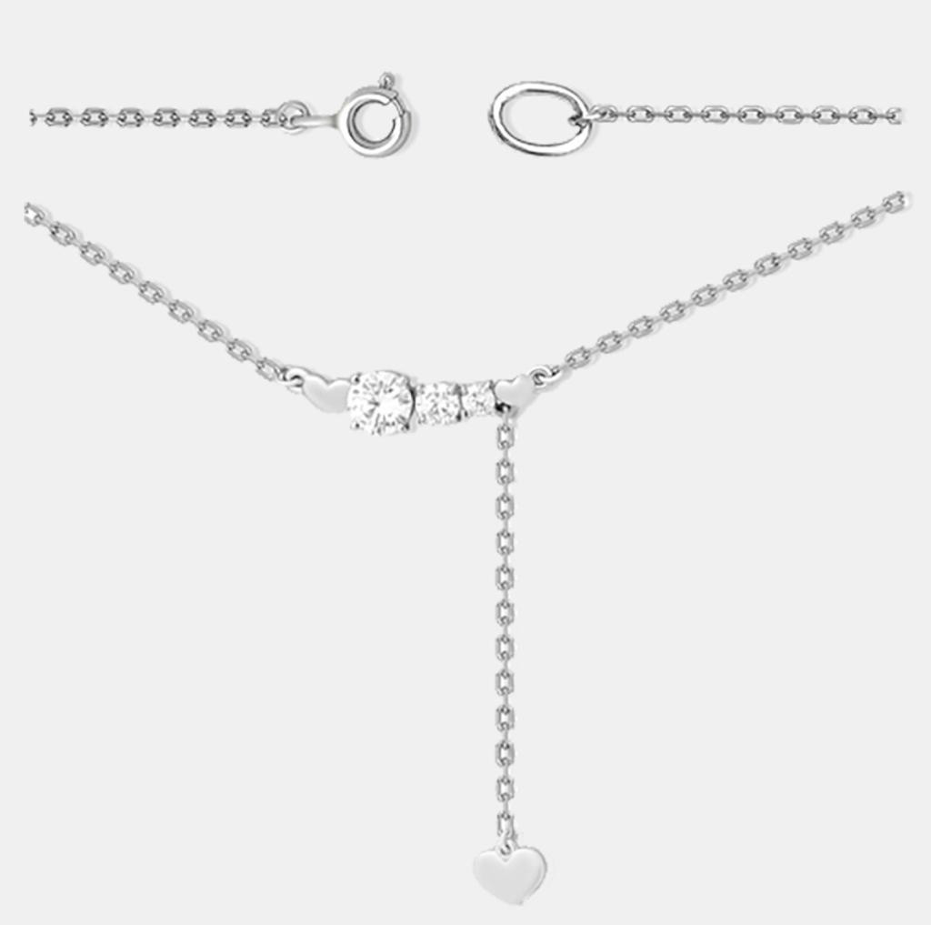 Колье EFREMOV 1610015463 длина 50 см вес 6 г серебро, фианит, фото 1