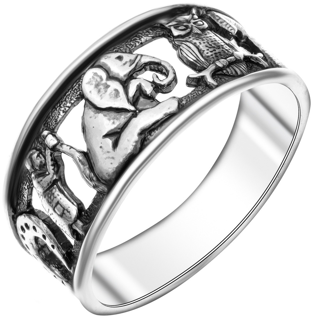 Кольцо Красная пресня 2308568 размер 20.5 вес 4.2 г серебро, без вставок, фото 1