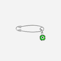 Булавка Аврора 84530 вес 0.81 г серебро, стекло