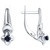 Серьги Diamant 94-320-00974-1 вес 2.6 г серебро, корунд