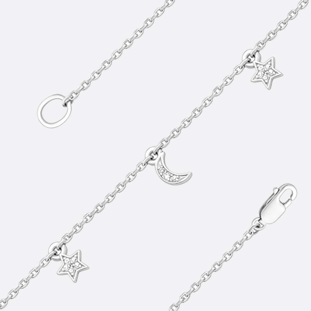 Браслет EFREMOV 1410017729 длина 23 см, вес 1.77 г серебро, плетение якорное, фото 1