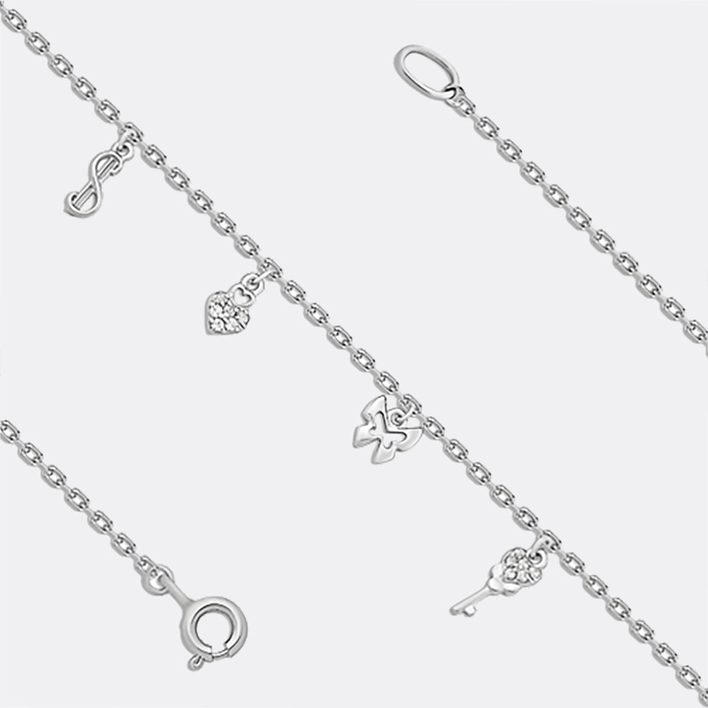 Браслет EFREMOV 1410017711 длина 27 см, вес 1.51 г серебро, плетение якорное, фото 1