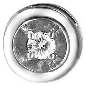 Подвеска ЭСТЕТ 01П127571 вес 0.68 г золото, фианит, фото 1