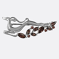 Брошь Аврора 85245 вес 3.1 г серебро, фианит