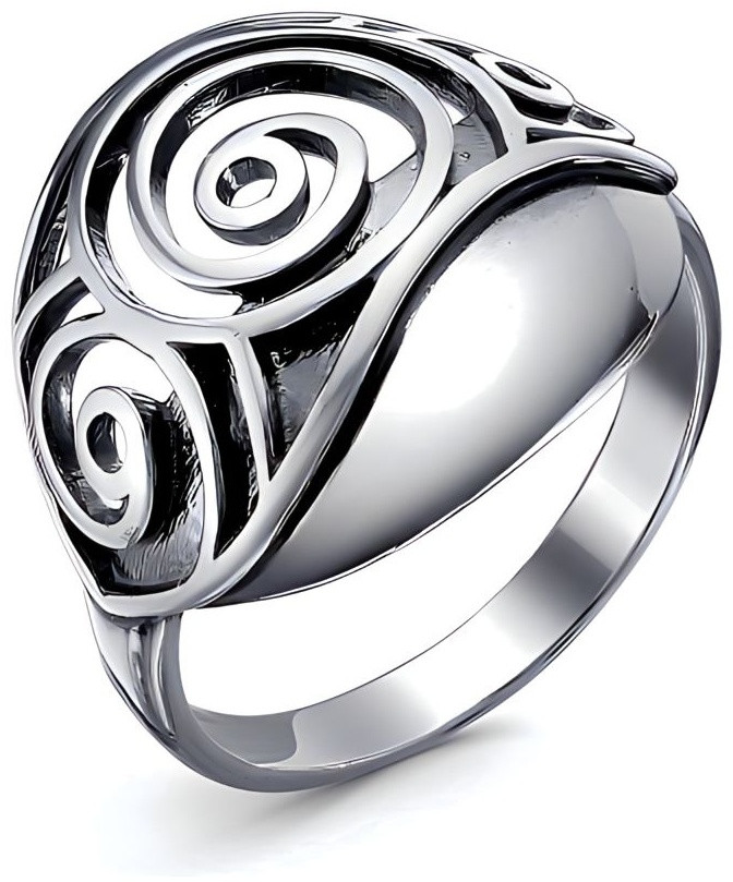 Кольцо Красная пресня 23014154 размер 19.5 вес 4 г серебро, без вставок - фото 1 - id-p123441185