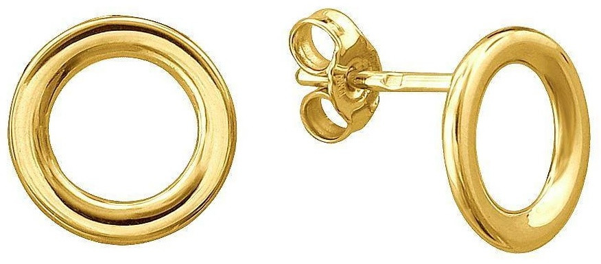 Пусеты Эстет 01С0312828 вес 1.81 г золото, без вставок, фото 1