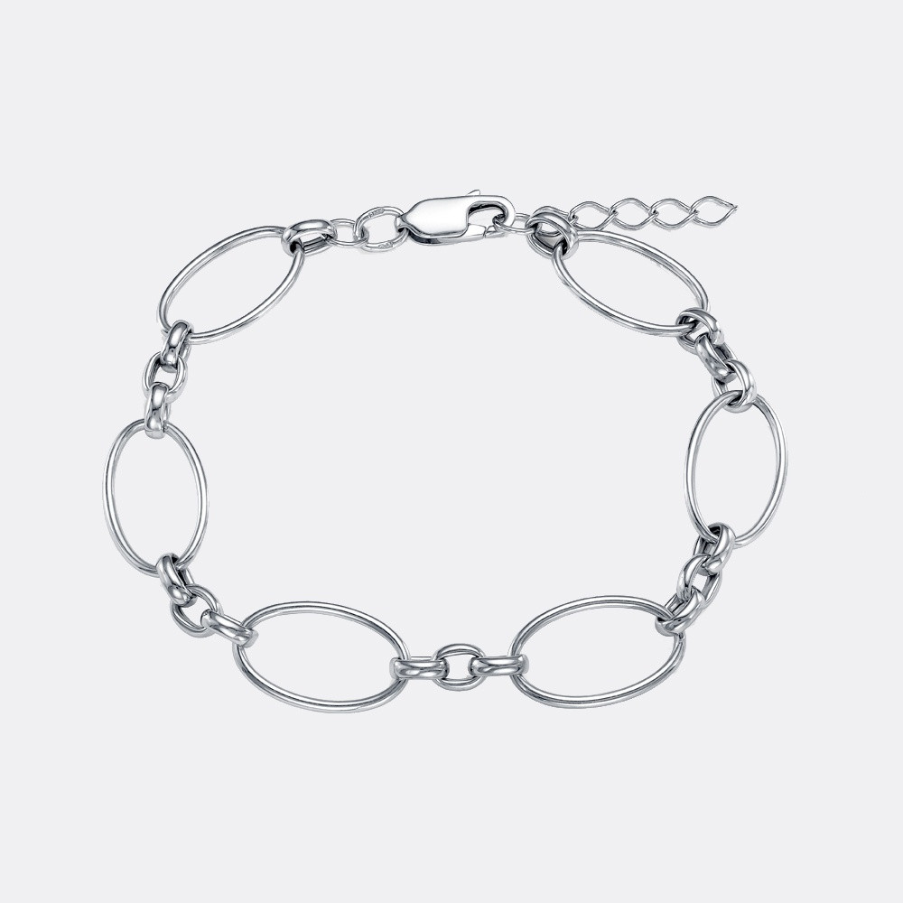 Браслет Арт М2100-083-Д1 длина 16 см, вес 4.63 г серебро, плетение фантазийное, фото 1