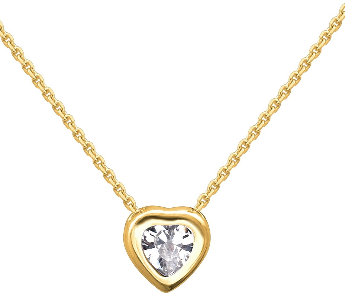 Колье Эстет 01Л131641 длина 40 см вес 2.25 г золото, фианит, фото 1