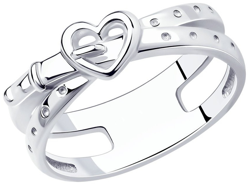 Кольцо SOKOLOV 94013365 размер 17.5 вес 2.85 г серебро, фианит, фото 1