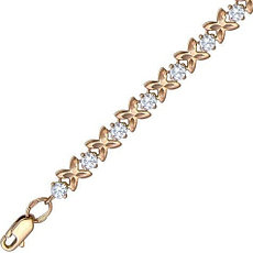 Браслет Эстет 01Б111288 длина 20 см, вес 8 г золото, плетение фантазийное