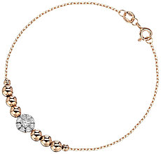 Браслет Эстет 01Б113071Р длина 17 см, вес 1.49 г золото, плетение якорное