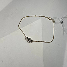 Браслет Эстет 01Б133124 длина 17 см, вес 1.77 г золото, плетение якорное