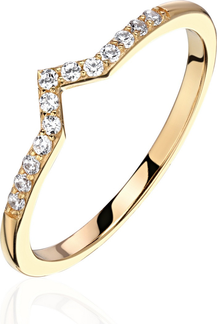 Кольцо Эстет З01К1314838Э размер 16.5 вес 1.44 г золото, фианит, фото 1