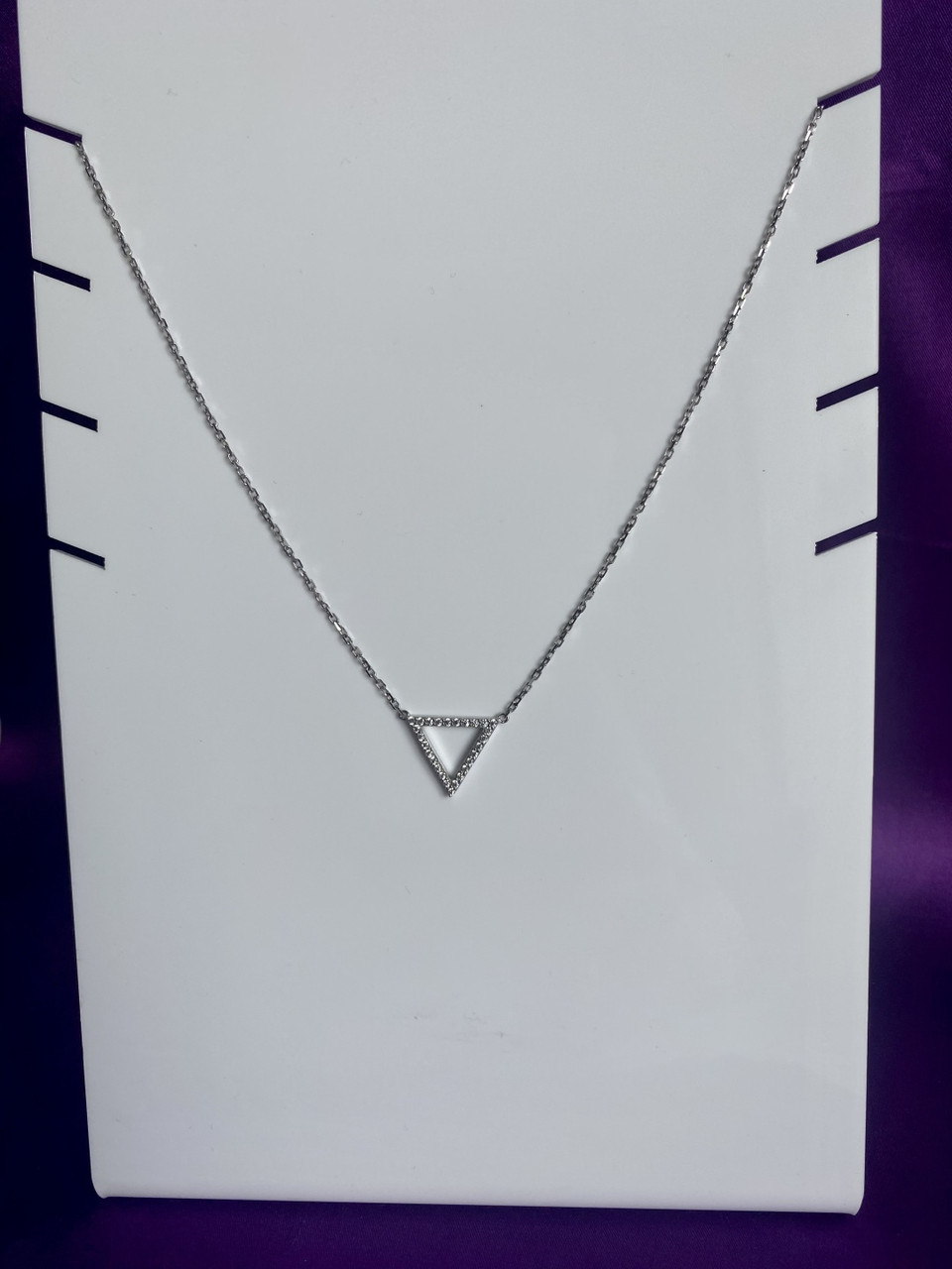 Колье PRESTIGE JEWELRY 16-1020 длина 55 см вес 2.77 г серебро, фианит