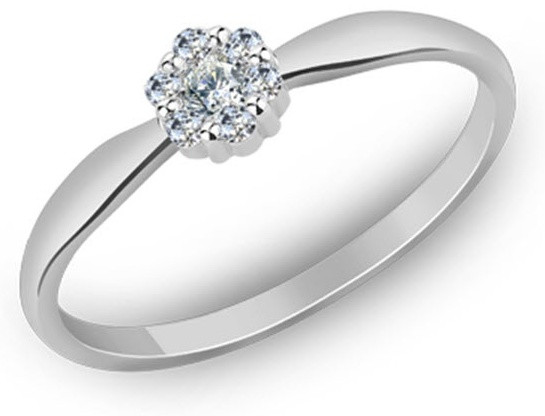 Кольцо ВОЗНЕСЕНСКИЙ ЮЗ 10-0238 размер 17.5 вес 1.73 г серебро, фианит, фото 1