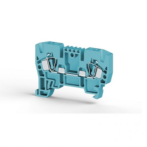 Клеммник пружинный 4мм.кв. (синий); YBK4, фото 1