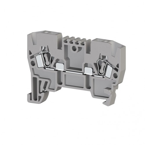 Клеммник пружинный 2,5мм.кв. (серый); YBK2,5, фото 1