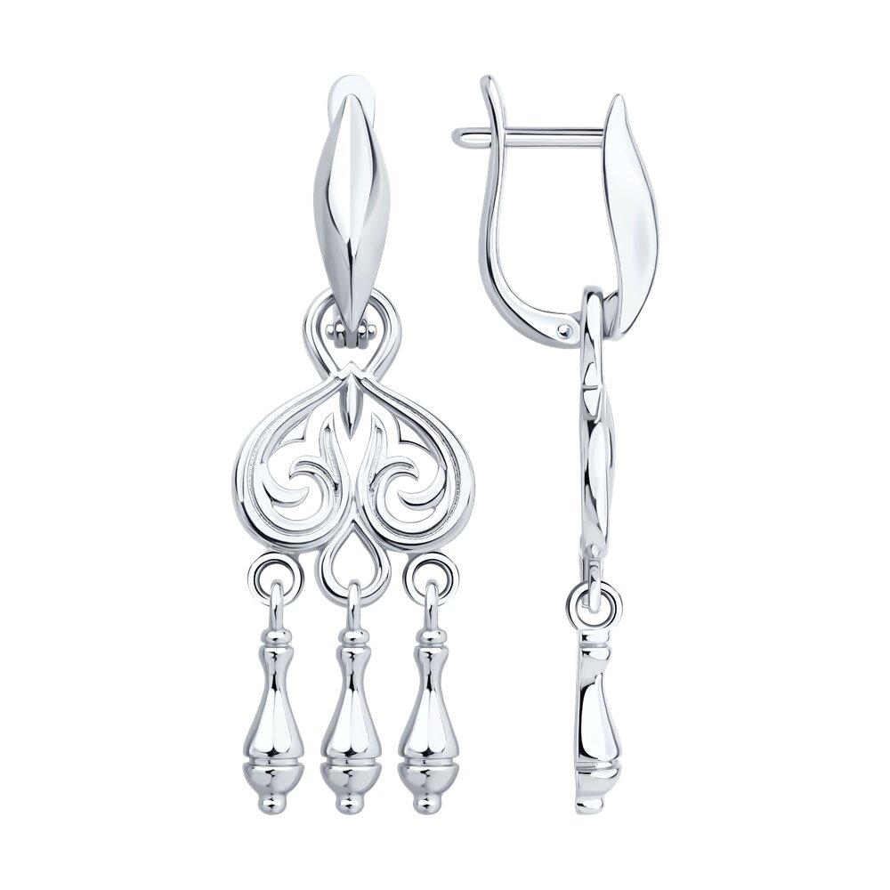 Серьги из серебра Diamant 94-121-02359-1, фото 1