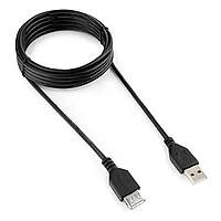 Кабель-удлинитель USB2.0 Cablexpert CCP-USB2-AMAF-10, AM/AF, двойн.экран, Pro, 3м, черн, пакет