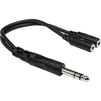 Кабель Hosa 6,3 mm jack 1 (папа) - 3,5 mm jack 2 (мама) 15 см