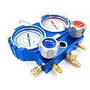 Коллектор манометрический VALUE VMG-2-R410A-B-03 R22,R134A,R410A,R407C (68мм), без шлангов, фото 3