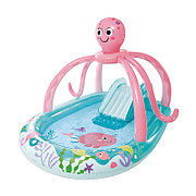 Детский надувной игровой бассейн Friendly Octopus Intex 56138