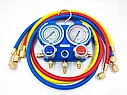 Коллектор манометрический VALUE VMG-2-R22-B (R22,R134A,R404A,R407C) (68мм) кейс + адаптеры, фото 3