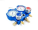Коллектор манометрический VALUE VMG-2-R22-B (R22,R134A,R404A,R407C) (68мм) кейс + адаптеры, фото 4