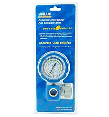 Коллектор манометрический низкого давления VALUE VMG-1-SL (410) R22, R134A, R410A, R407C