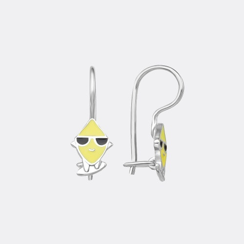 Серьги EFREMOV 12004111073 вес 1.12 г серебро, эмаль, фото 1