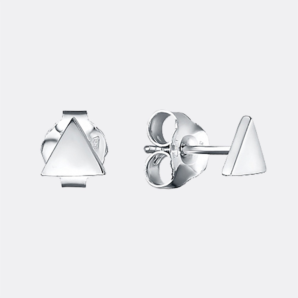 Пусеты ВОЗНЕСЕНСКИЙ ЮЗ 12-2106 вес 0.95 г серебро, без вставок, фото 1