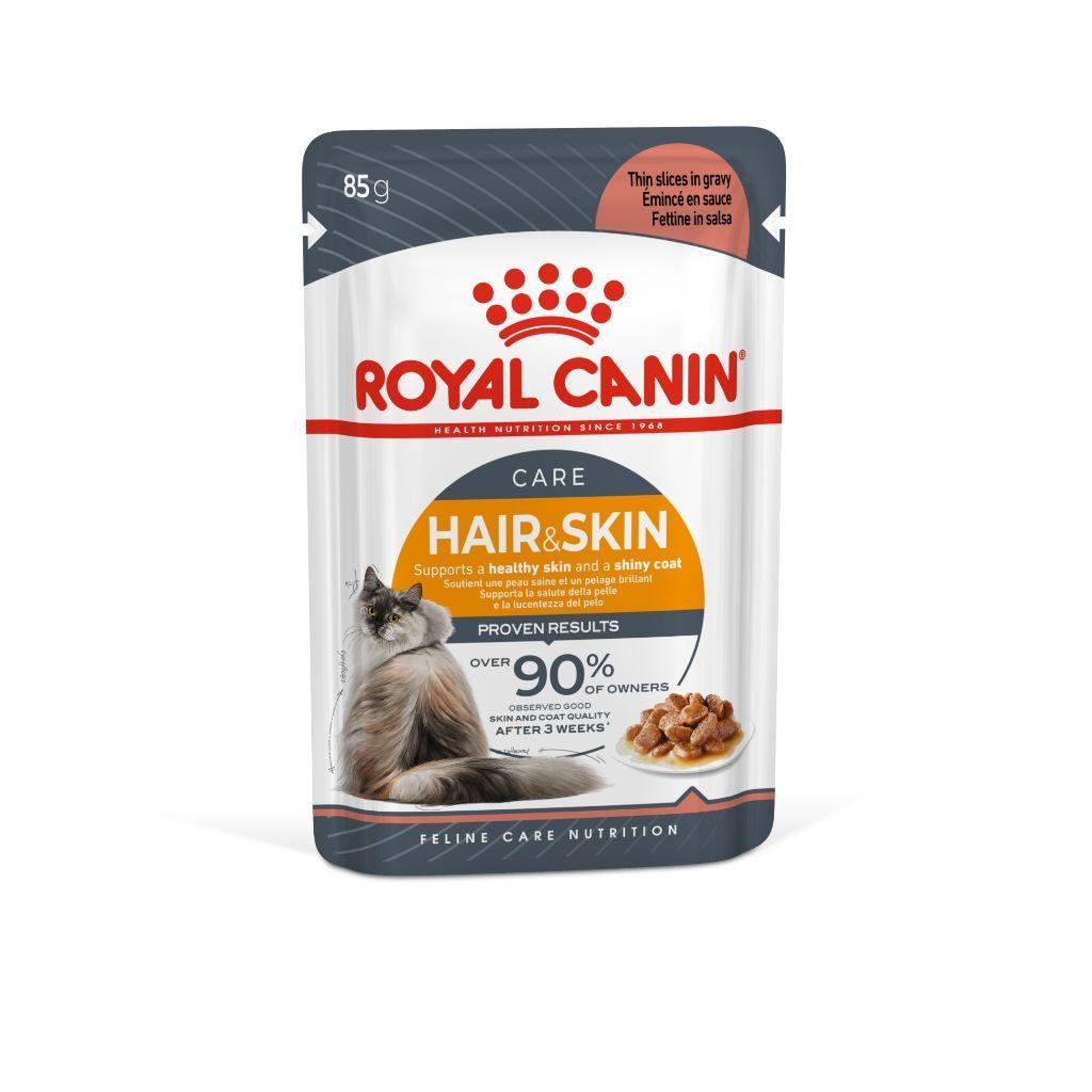 Royal Canin (Роял Канин) для кожи и шерсти Влажный корм для кошек в соусе, 85 г