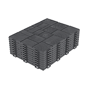 Набор плитка модульная садовая 9шт (1м2) "Брус" (графит) АП 331