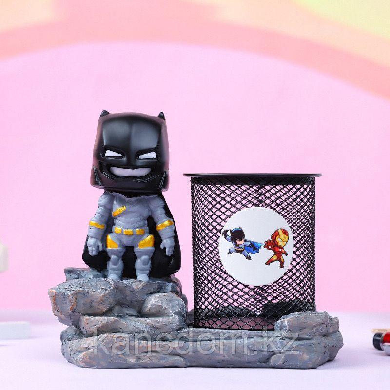 Настольный органайзер, с фигуркой "Batman" 14*15*9см