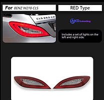 Задние фонари на MB CLS-Class (W218) 2014-17 тюнинг (Красный цвет)