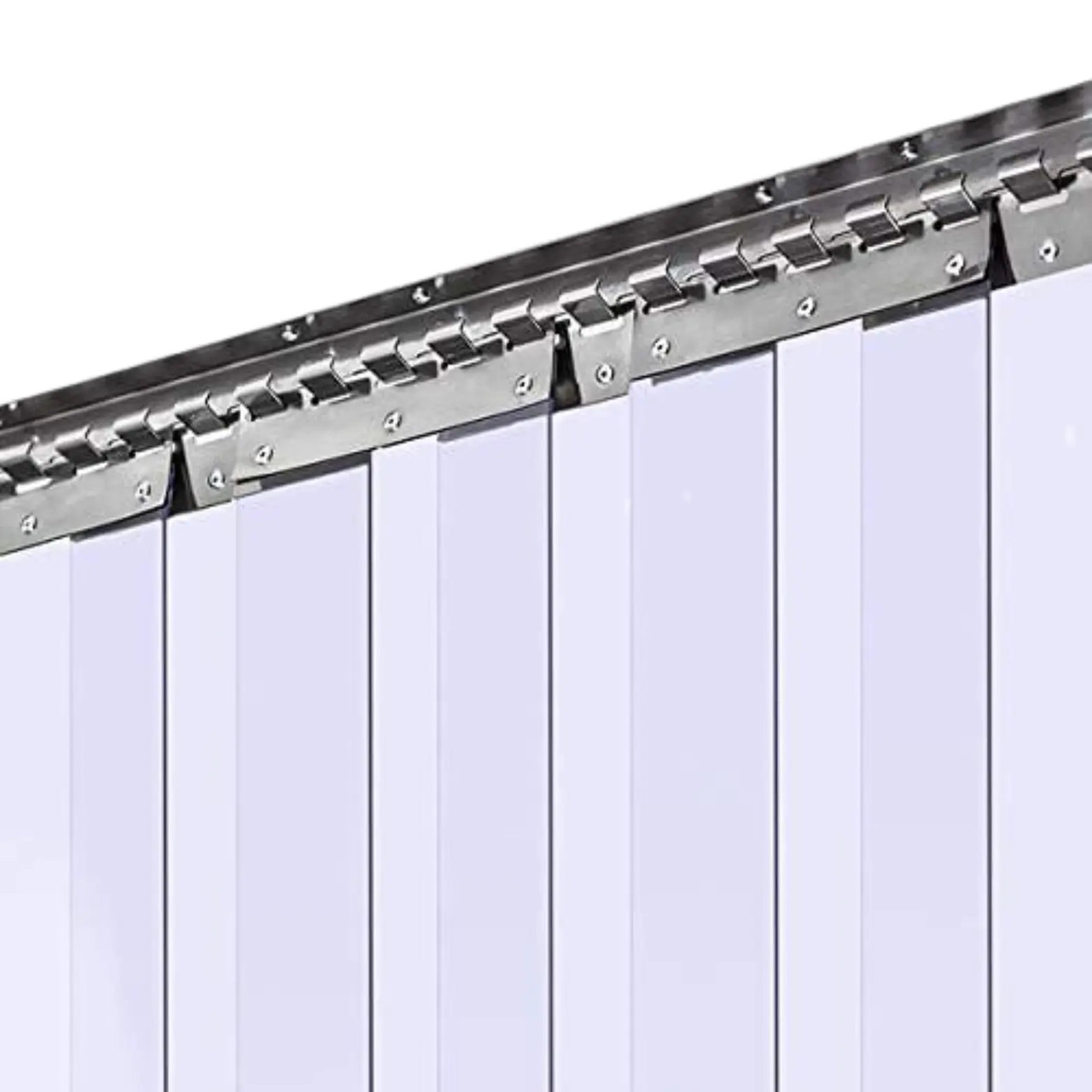 Планка (крепление) для ПВХ штор универсальная на потолок или стену 1 м, 6 подвесок