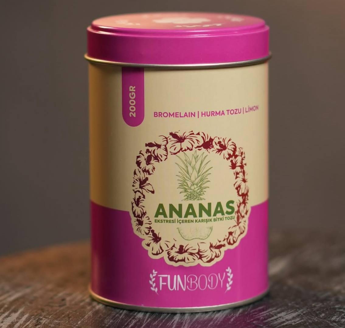 Tea Funbody Ananas - Чай ананасовый для похудения 100 гр, фото 1