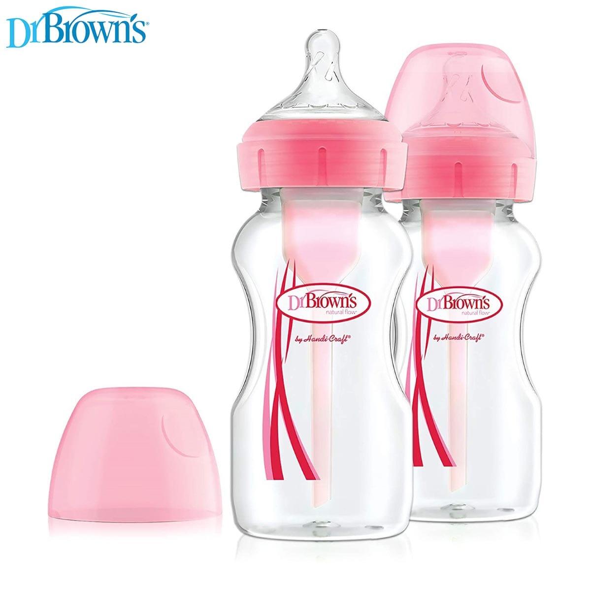 Бутылочка антиколиковая Dr. Brown's 0+, 270 мл, широкое горло, пластик, 2 шт, BPA-free