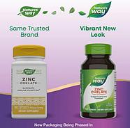 Nature's Way, Хелат цинка, 30 мг, 100 капсул, фото 3